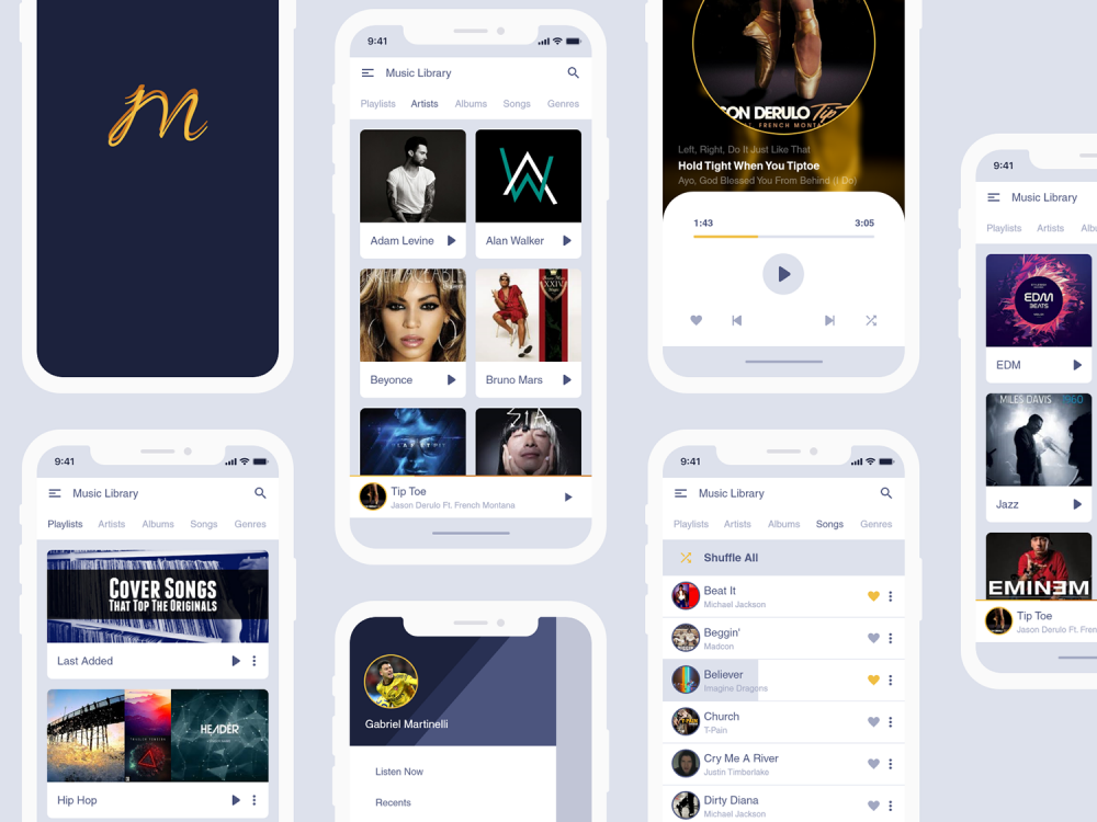 Music Application UI Kit 2