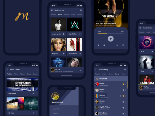 Music Application UI Kit