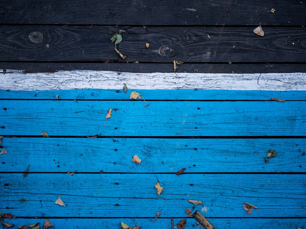 Old Blue Wooden Texture