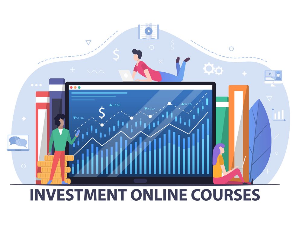 Online Investment Flat Design