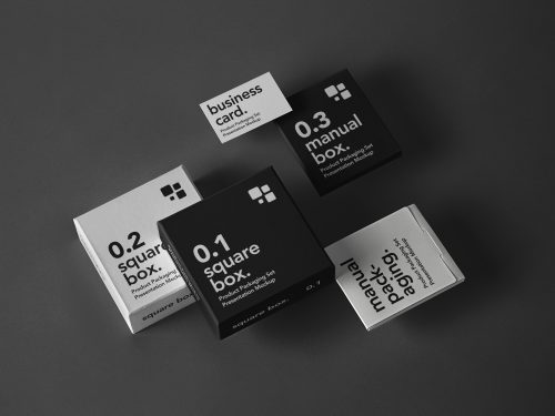 Product Packaging Box Mockup