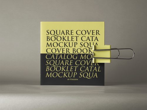 Square Psd Brochure Mockup