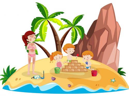 Summer Holiday Activity Illustration