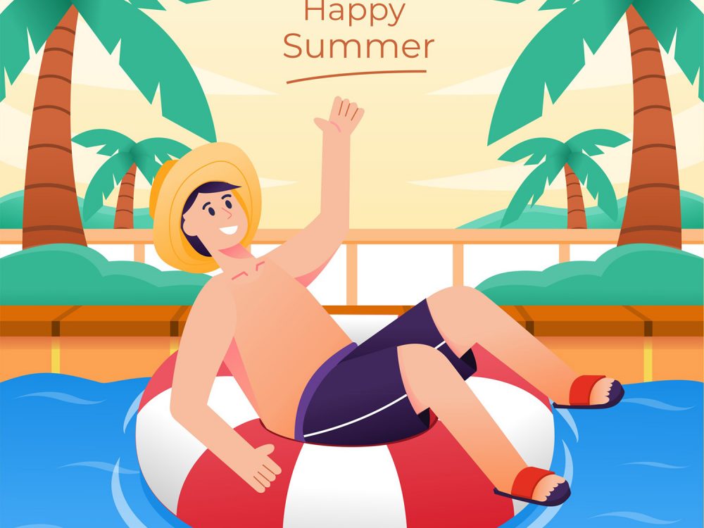 Summer Holiday Activity Illustration