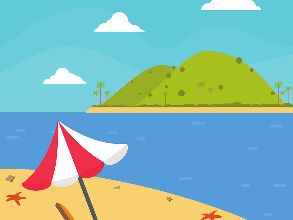 Summer Vacation Illustration 01