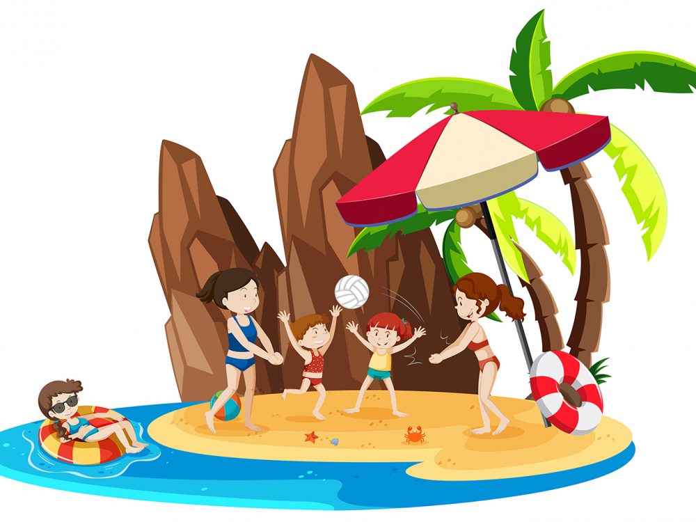 Summer Vacation Illustration