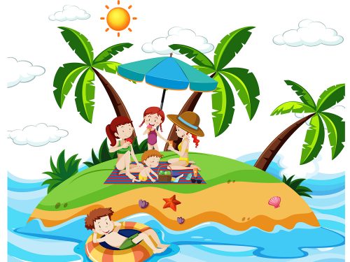 Summer Vacation Illustration