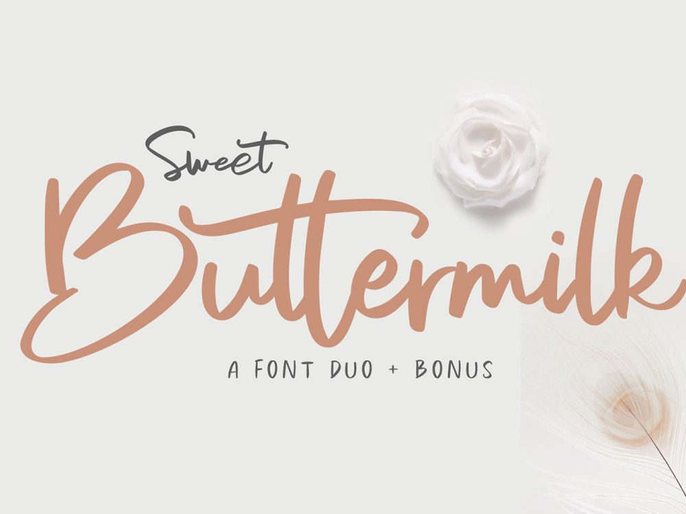 Sweet Buttermilk Free Font