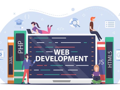 Web Development Courses Flat Design