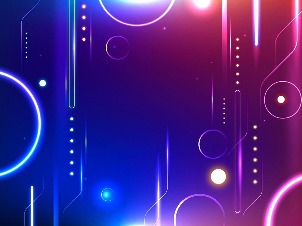 Abstract Neon Lights Background