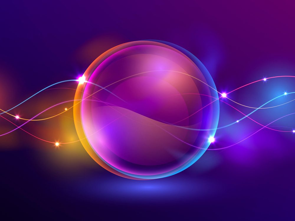 Abstract Neon Lights Background