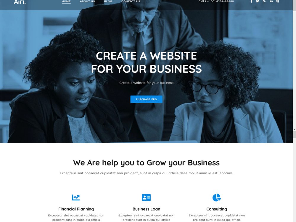 Airi - Free Multipurpose WordPress Theme