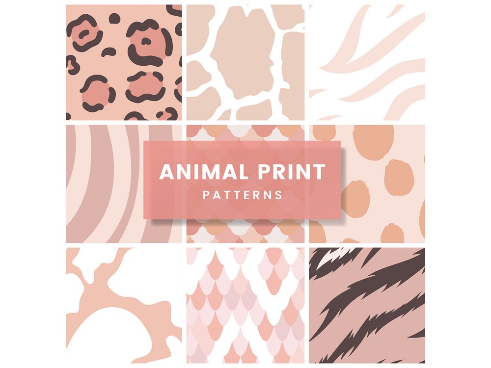 Animal Print Pattern Set