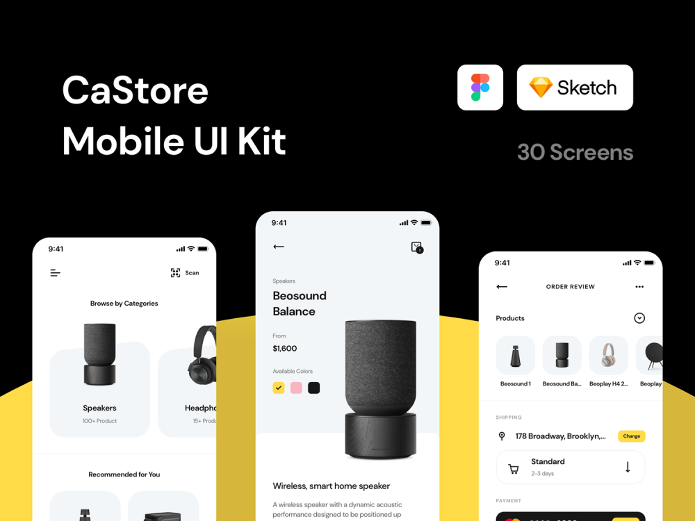 CaStore Mobile UI Kit