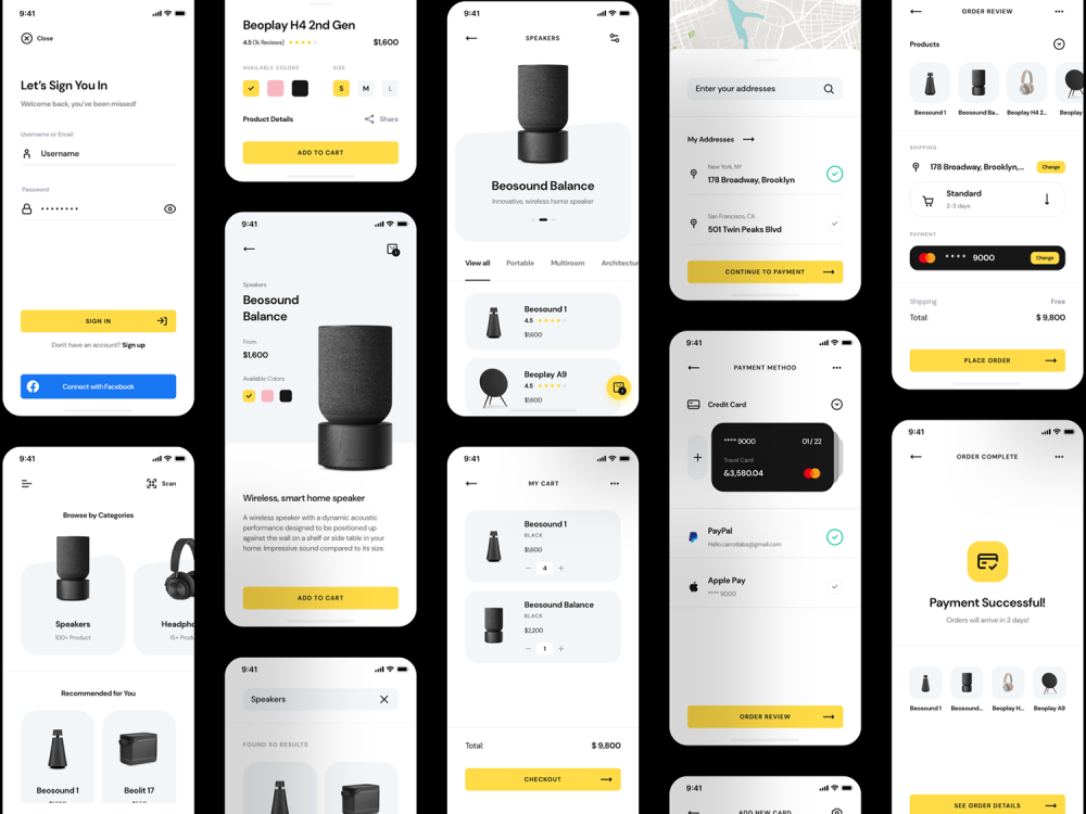 CaStore Mobile UI Kit 2