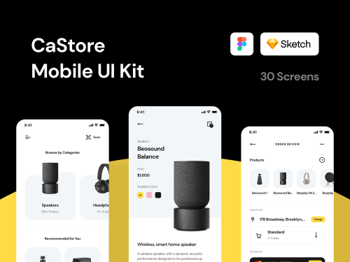 CaStore Mobile UI Kit