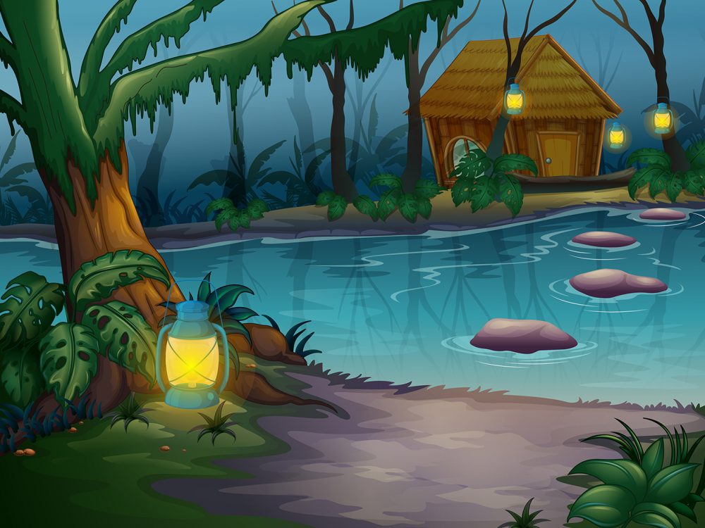 Cabin in the Wood Free Illustration