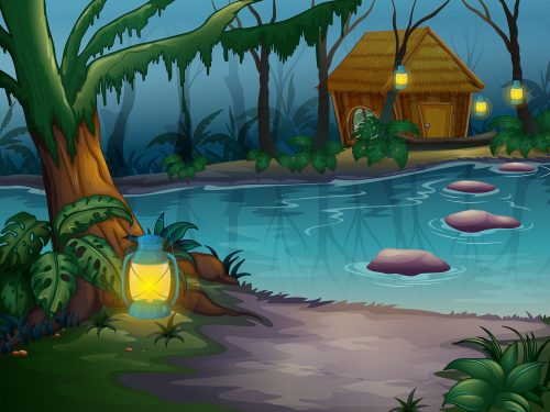 Cabin in the Wood Free Illustration