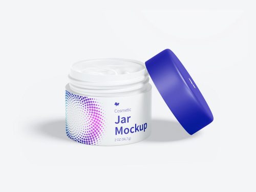 Cosmetic Jar Mockup