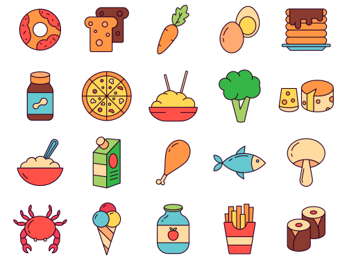 Food Vector Free Icon Set