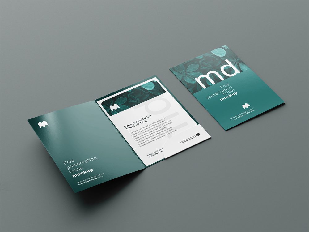 Free Presentation Folder Mockup