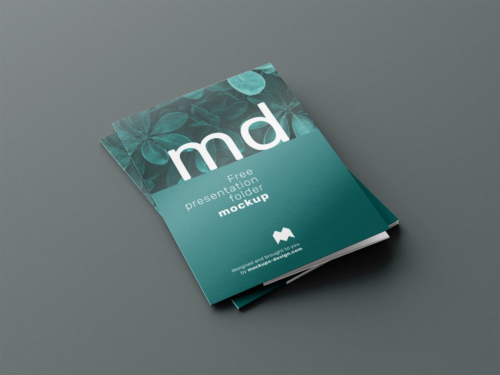 Free Presentation Folder Mockup