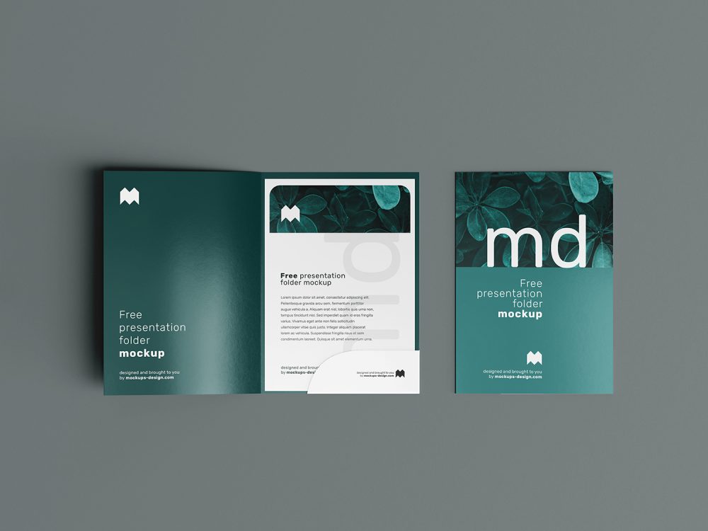 Free Presentation Folder Mockup
