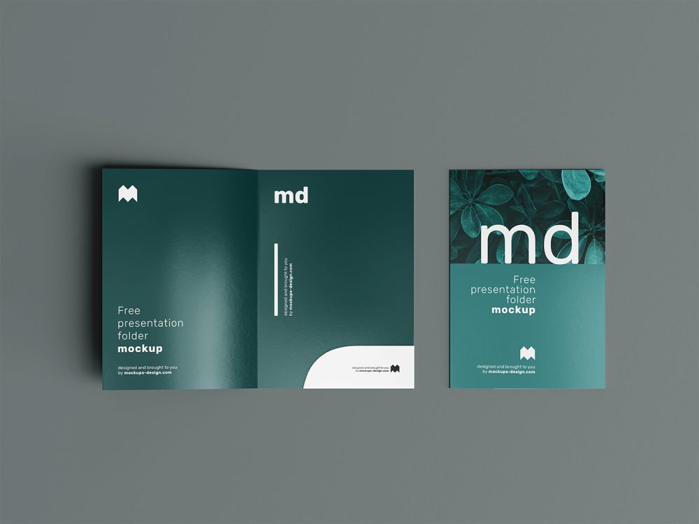 Free Presentation Folder Mockup