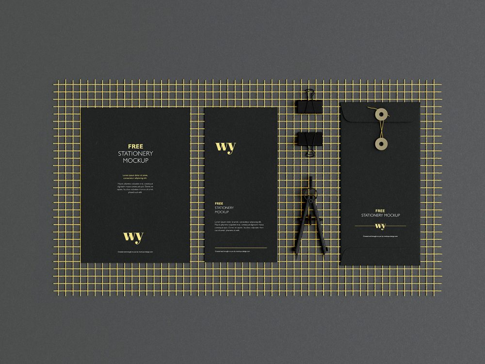 Free Branding Stationery Mockup