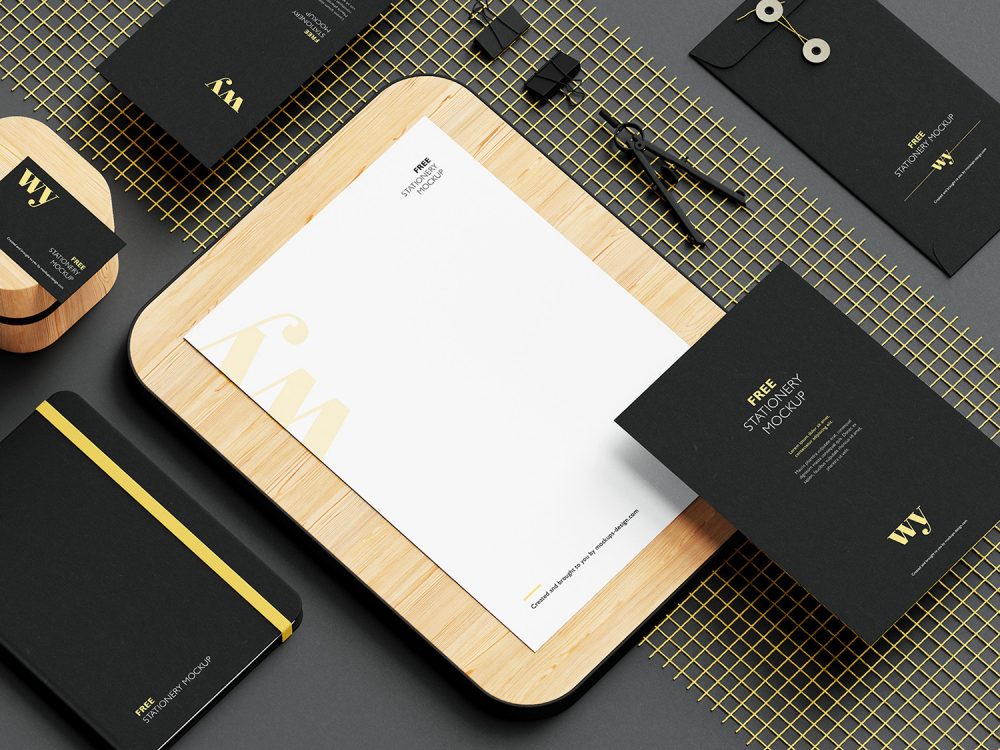 Free Branding Stationery Mockup