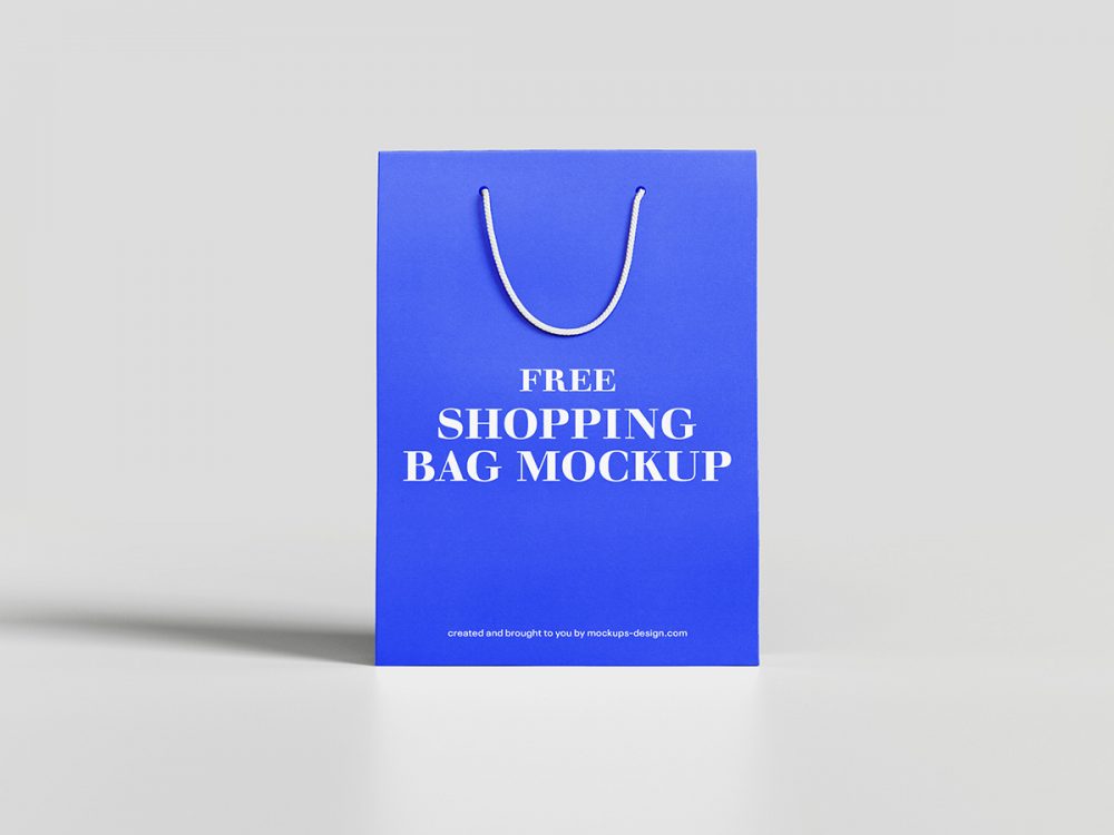 Free Shopping Bag Mockup