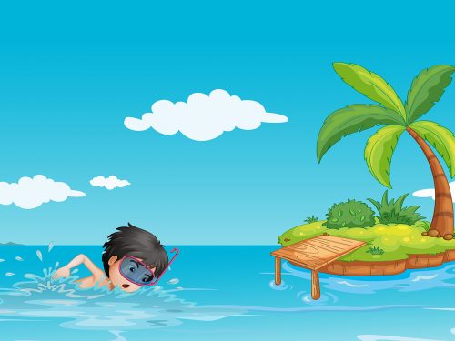 Free Summer Vacation Illustration