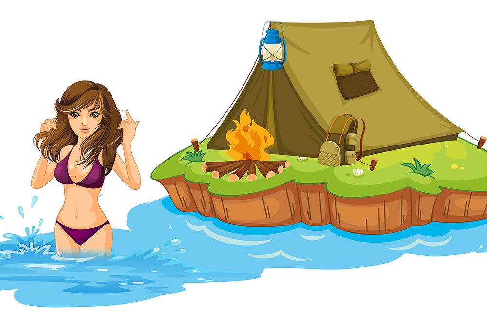 Free Summer Vacation Illustration