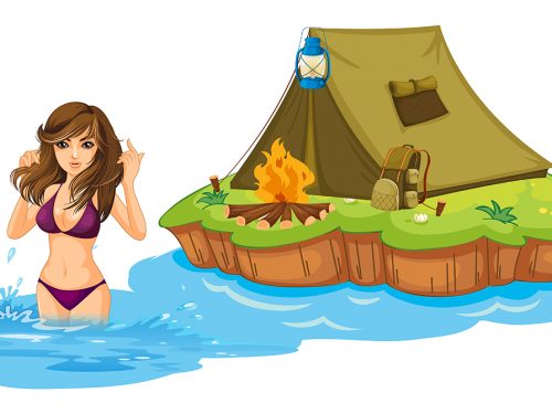 Free Summer Vacation Illustration