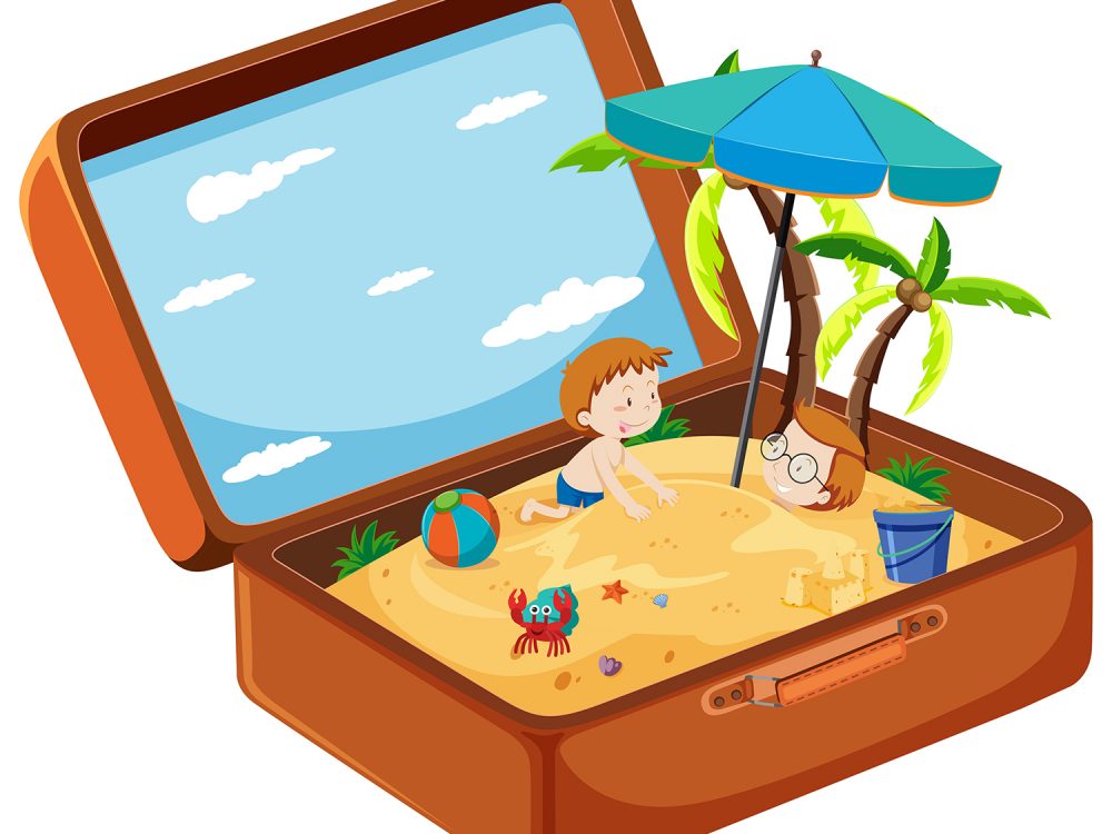 Free Travel Time Vector Illustration