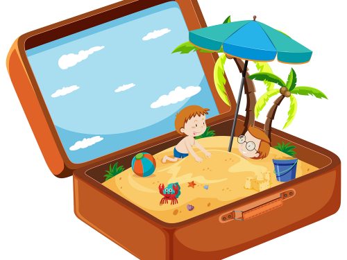 Free Travel Time Vector Illustration