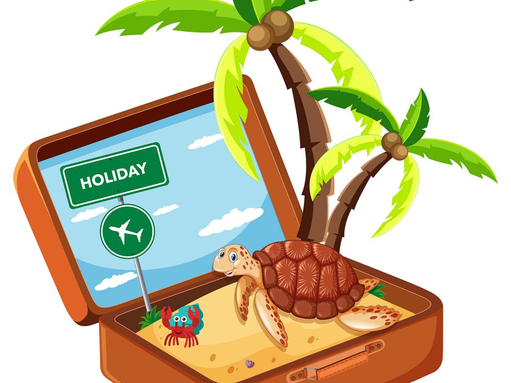 Free Travel Time Vector Illustration