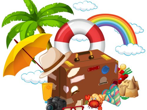 Free Travel Time Vector Illustration