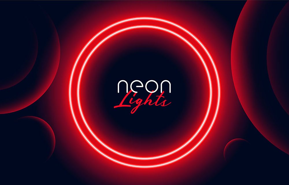 Neon Light Effect Background