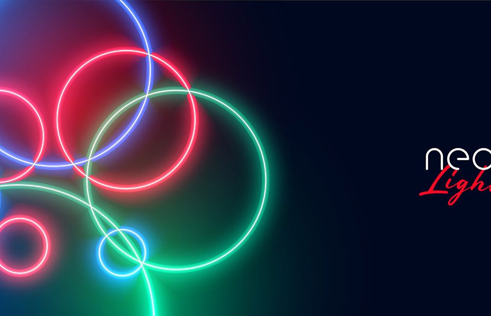 Neon Light Effect Background