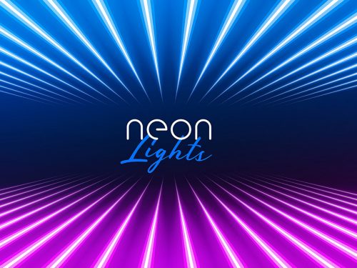 Neon Light Effect Background