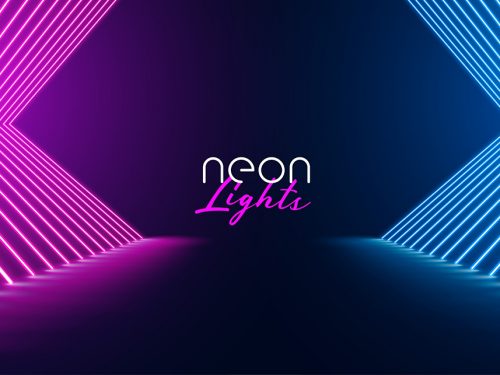 Neon Light Effect Background