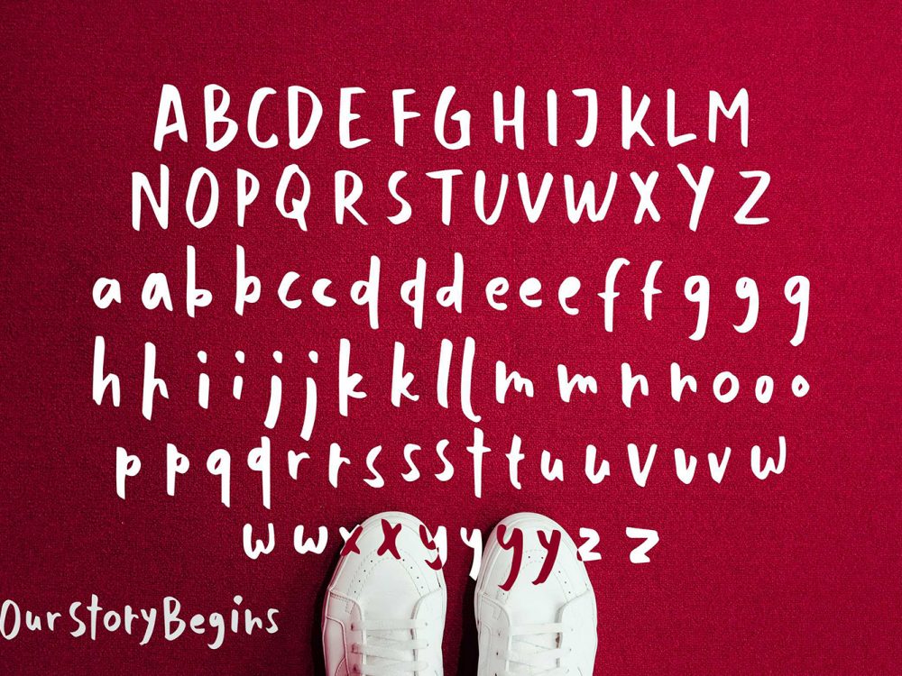 Our Story Begins Free Font