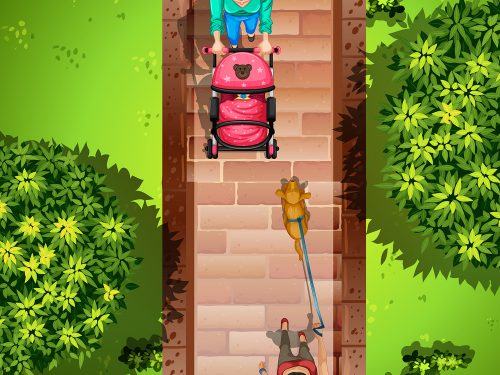 People in the Park Vector Illustration