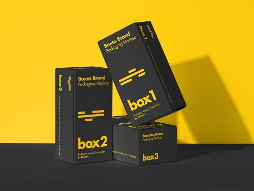 Product Packaging Box Mockup