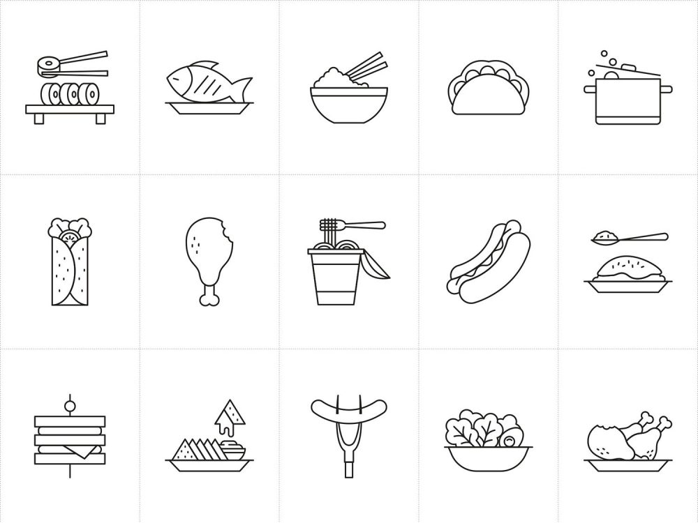 Restaurant Food Icons