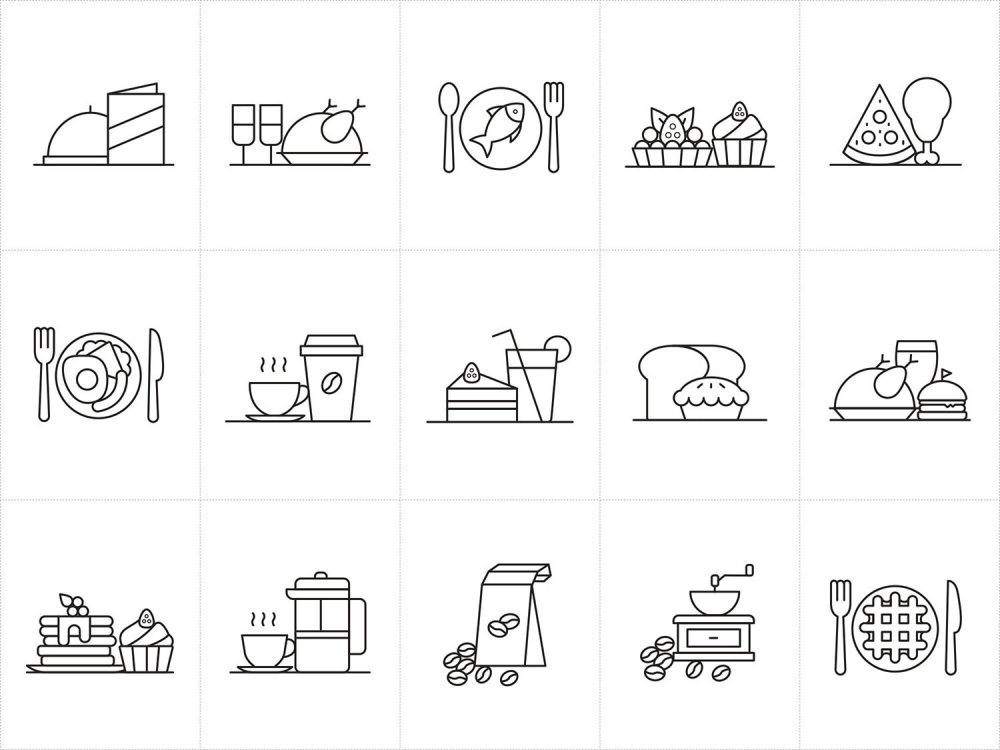 Restaurant Vector Icons