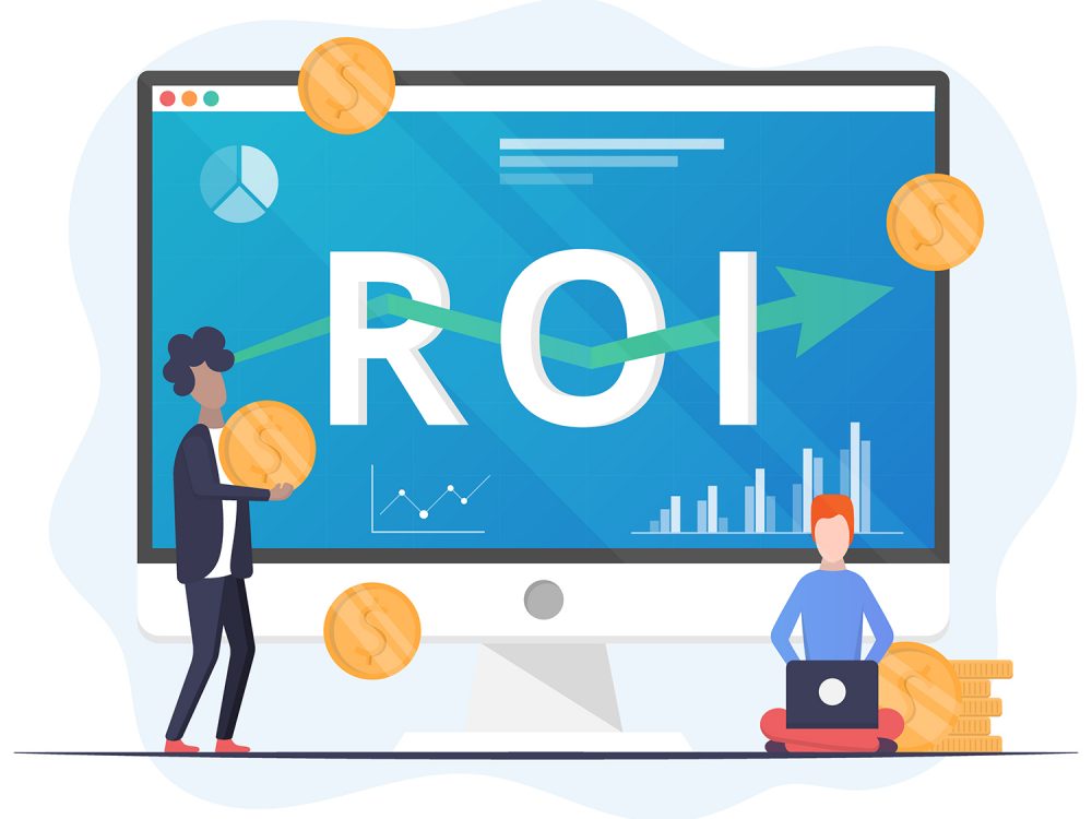 Return on Investment Concept Vector Design