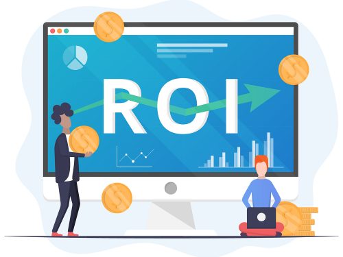 Return on Investment Concept Vector Design