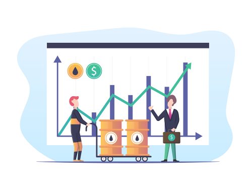 The Increase in Oil Prices Illustration